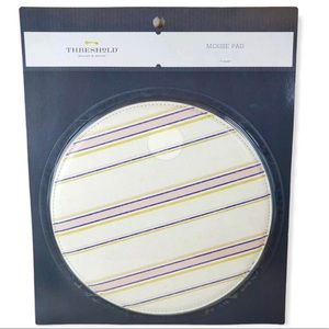 Threshold Multi Stripe Round Mouse Pad